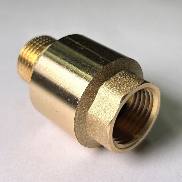 Клапан обратный НВ 1/2" OPTIMAL пружинный с металлическим затвором